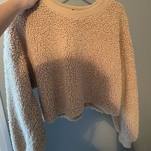 Teddy crop sweatshirt